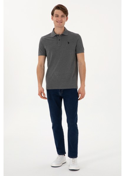 Erkek Antrasit Melanj Tişört Basic 50297984-VR081 fırsatları