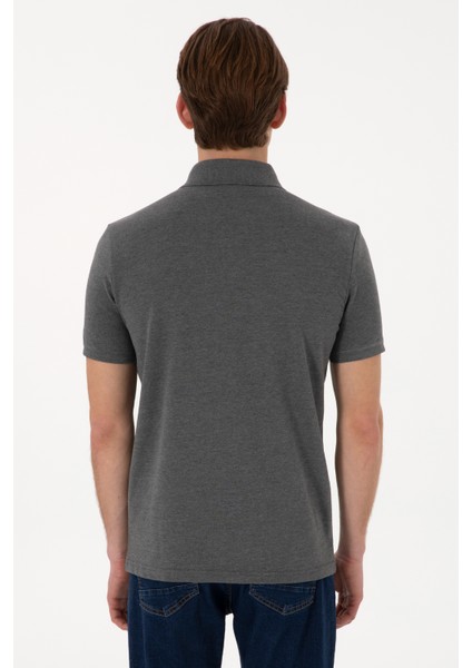 Erkek Antrasit Melanj Tişört Basic 50297984-VR081 indirimleri