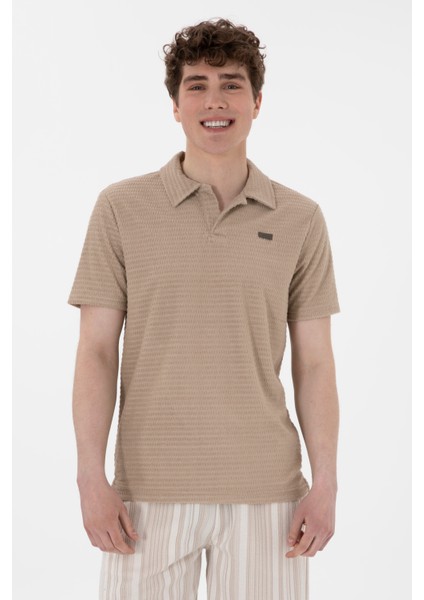 Erkek Bej Tişört 50299989-VR011