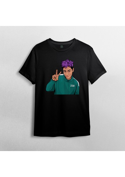 Squid Game Thanos Unisex %100 Pamuklu Bisiklet Yaka T-Shirt Model 5