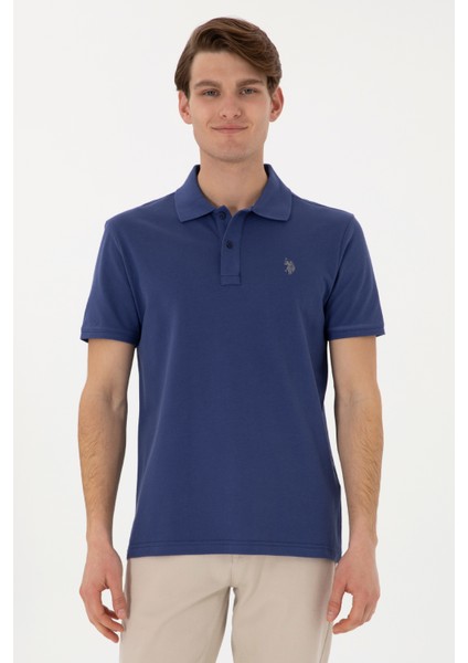 Erkek Açık Lacivert Tişört Basic 50297984-VR059