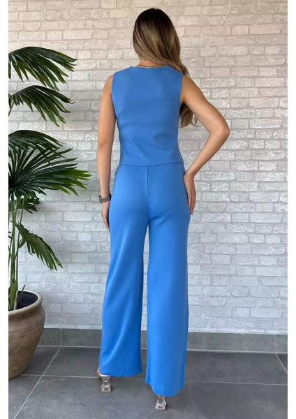 Yelek Pantolon Triko Ikili Takım