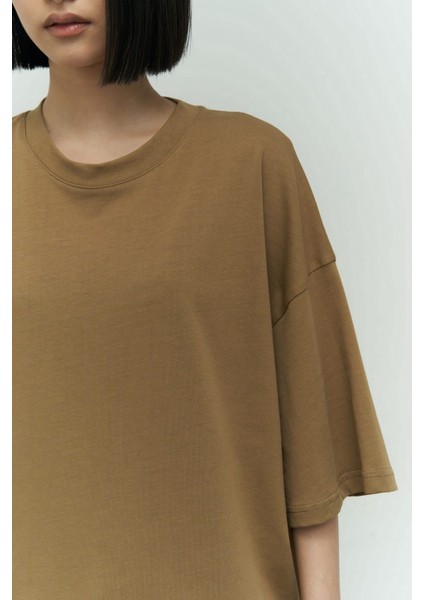 Tarzsokak I Like Mama Haki Oversize fırsatları