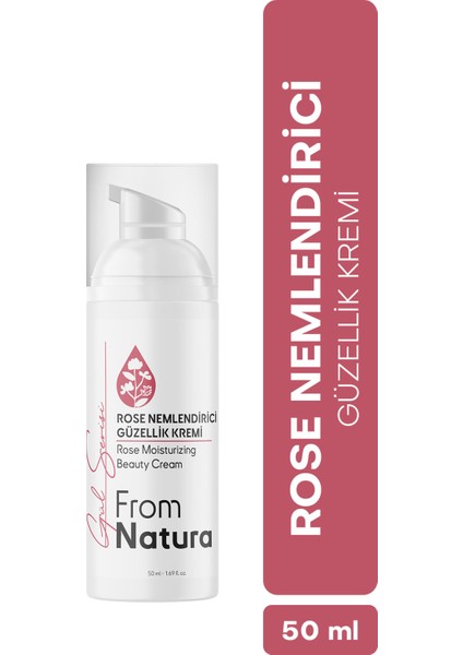 Rose Nemlendirici Güzellik Kremi 50 ml