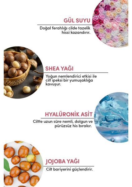 Rose Nemlendirici Güzellik Kremi 50 ml