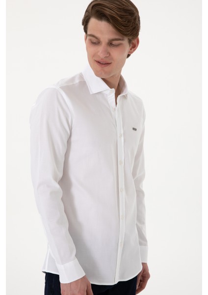 Erkek Beyaz Gömlek Basic 50298004-VR013 modelleri
