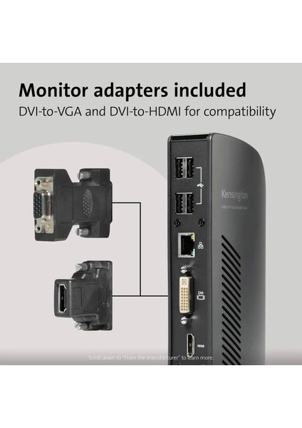 USB 3.0 Çift Ekran Bağlantı Istasyonu (K33972US) Dual Display