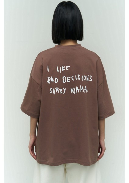 Tarzsokak I Like Mama Kahve Oversize