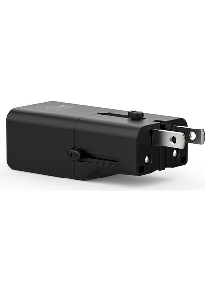 RCG-P07 Çoklu Universal Us/uk/eu/au Uyumlu Şarj Adaptörü 30W Siyah