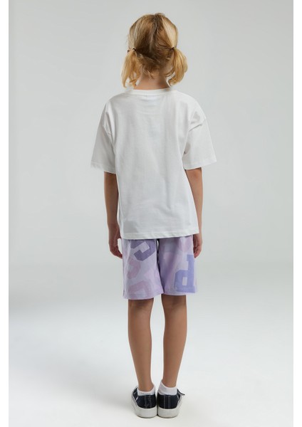 Kız Çocuk Beyaz Pijama Takım 50312553-VR013