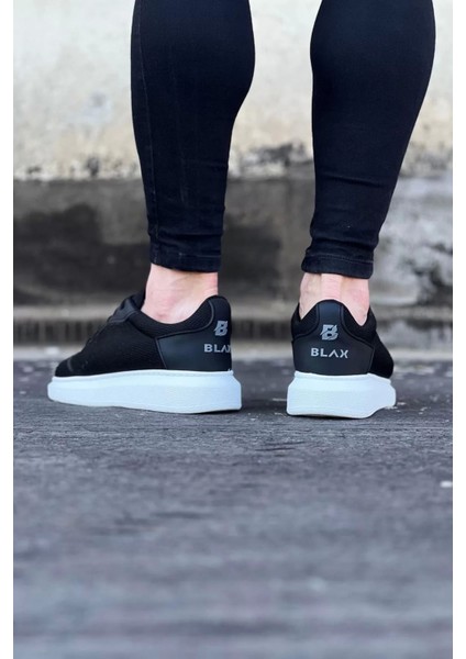 WG019 Siyah Triko Erkek Casual Ayakkabı