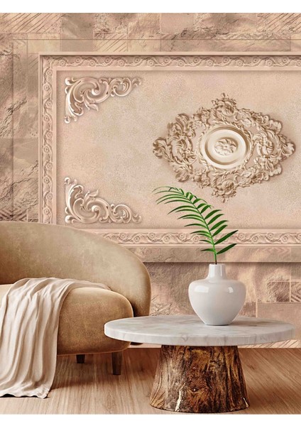 Duvar Kağıdı 3 Boyutlu Eskitme Taş Duvar Desenli Silinebilir Tekstil Duvar Kağıdı