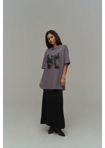 Tarzsokak Corset Boz Lila Oversize