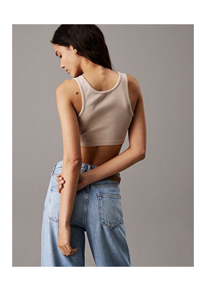 Washed Woven Label Rıb Bralette fiyatları