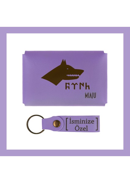 Açık Mavi, Bozkurt Ve Türk Motifli, Isme Özel Cüzdan Ve Anahtarlık Set, Arkadaşa Unutulmaz Hatıra fiyatları