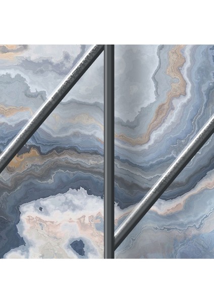 Duvar Kağıdı Geometrik Metal ve Mermer Desen Silinebilir Tekstil Duvar Kağıdı fiyatları