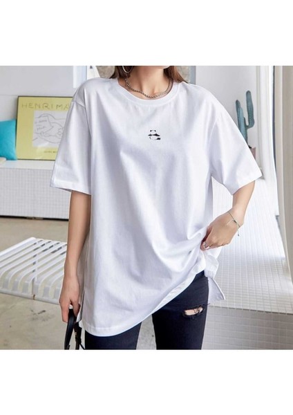 Tarzsokak Minik Panda Baskılı Oversize