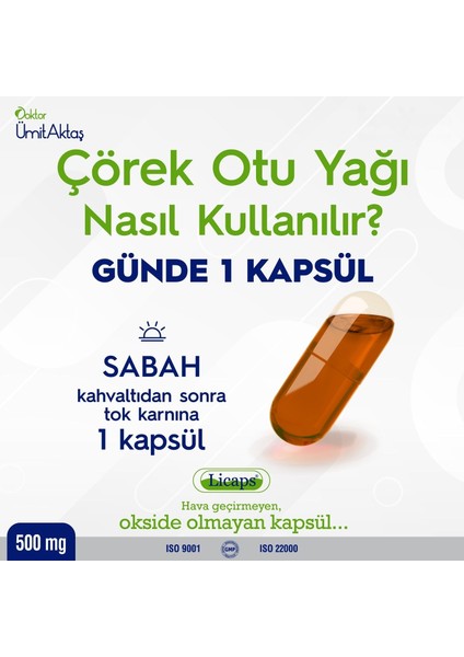 Çörekotu Yağı - Helal Sertifikalı Soğuk Sıkım 30 Kapsül indirimleri