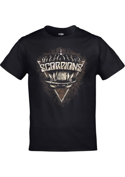 Scorpions Baskılı Siyah