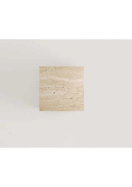 Zoeye - Raflı Traverten Dikdörtgen Yan Sehpa modelleri