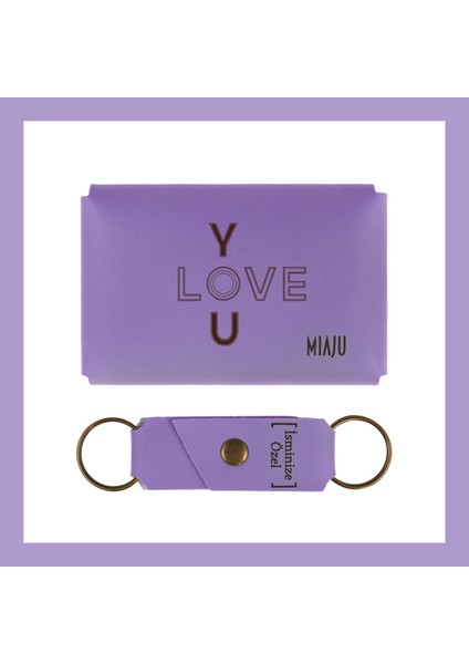 Yavru Ağzı, I Love You, Isme Özel Cüzdan Ve Anahtarlık Set, Efsane Hediye, Her Zaman Yanında fiyatları