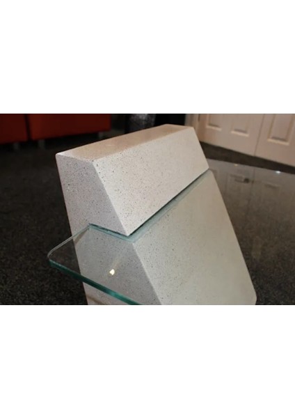 Radzyn -Mermer Model Camlı Yan Sehpa fırsatları