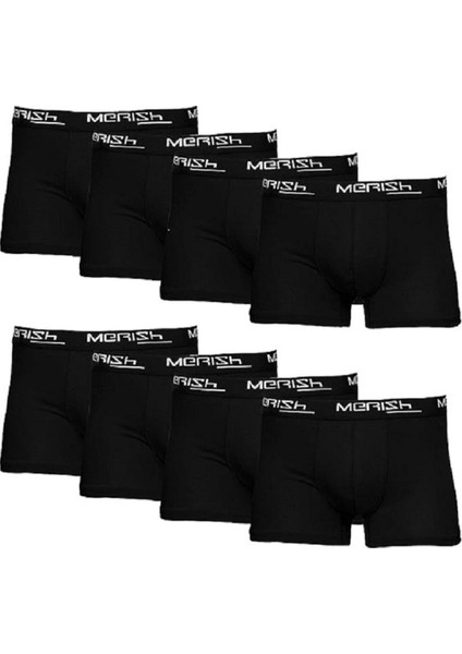 Erkek 8 Adet Premium Likralı Boxer