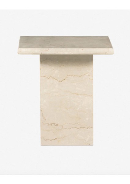 Milan-Traverten Kare Tabla ve Ayak Yan Sehpa modelleri