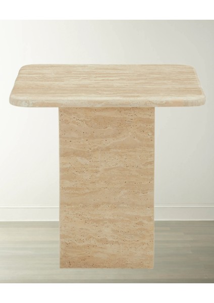 Milan-Traverten Kare Tabla ve Ayak Yan Sehpa indirimleri