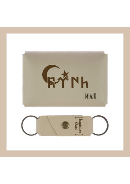 Açık Yeşil, Türk Ve Ayyıldız Desenli, Kişiye, Isme Özel Cüzdan Ve Anahtarlık Set, Arkadaşa Hediyelik fiyatları