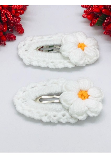 El Yapımı Örgü Çıtçıtlı Saç Tokası Handmade fiyatları