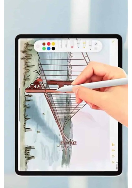 Tablet Kalemi Ios Android Windows Uyumlu Yedek Uçlu Universal Çizim Kalemi