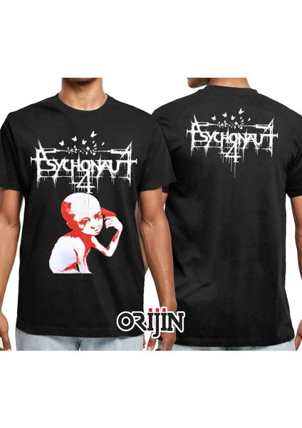 Psychonaut 4 Ön Arka Baskılı Siyah