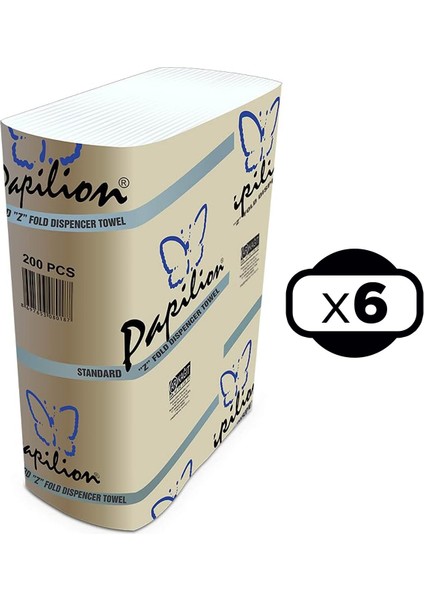 Z Katlı Standart Dispenser Havlu 200 Yaprak x 6 Adet fiyatları