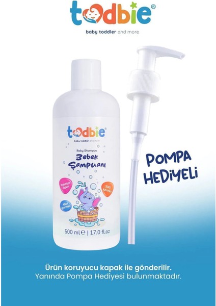 500 ml x 3 Adet Bebek Saç & Vücut Şampuanı,Göz Yakmaz,Boyasız,Alkolsüz,Parabensiz,Sles içermez