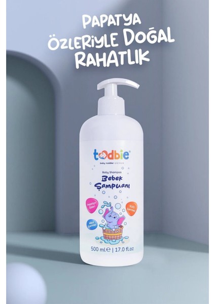500 ml x 3 Adet Bebek Saç & Vücut Şampuanı,Göz Yakmaz,Boyasız,Alkolsüz,Parabensiz,Sles içermez