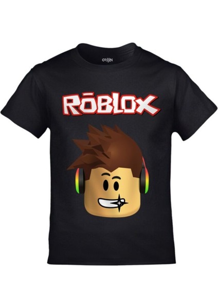 Roblox Baskılı Beyaz Çocuk