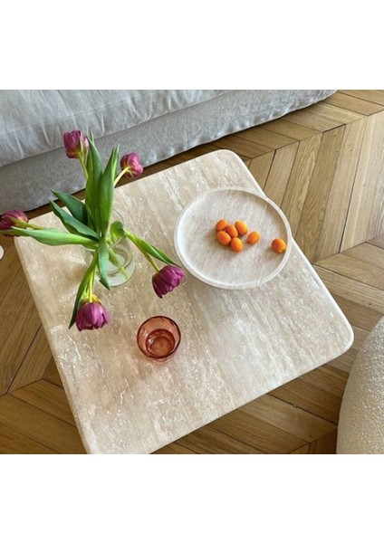 Retytraverten Kare Tabla ve Ayak Yan Sehpa fırsatları