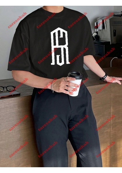 Minimal Lisanslı Logo 2 Baskılı Oversize Yıkamalı Tshirt Siyah fırsatları