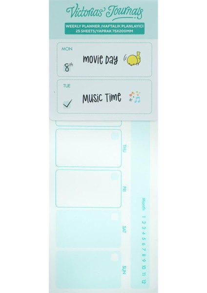 Haftalık Planlama Post-It 75X200 mm 25 Yaprak indirimleri