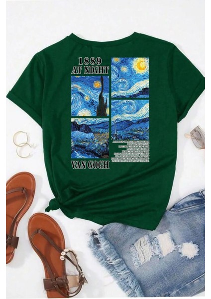 Tarzsokak Unisex Van Gogh Baskılı Oversize