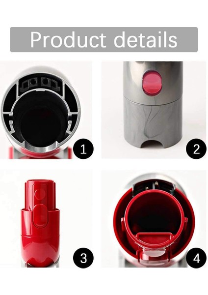 Dyson V7 V8 V10 V11 Elektrikli Süpürge Için Üst Adaptör Alt Adaptör (Yurt Dışından)