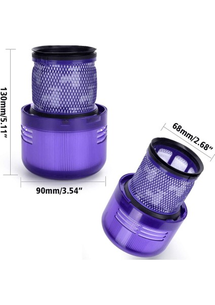 Dyson V11 Torque Drive Için 4'lü Paket Filtre Yedeği Için V11 Filtre (Yurt Dışından)