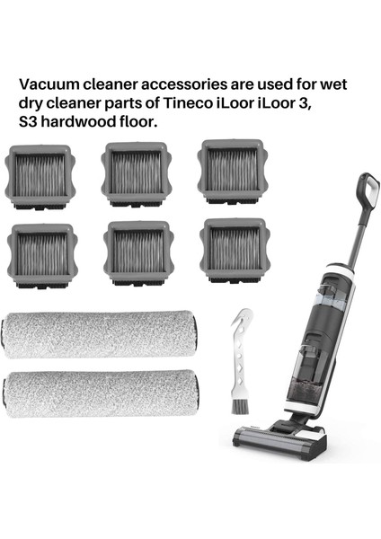 Tıneco Ifloor Ifloor 3 Elektrikli Süpürge Parçaları Için Fırça Rulosu ve Filtre (Yurt Dışından)