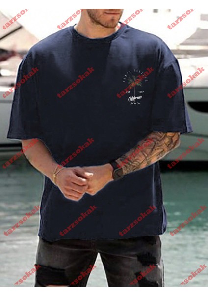 Tarzsokak Model 3272 Erkek Yazlık Yuvarlak Yaka Kısa Kollu Günlük Tişört, Yaz fiyatları