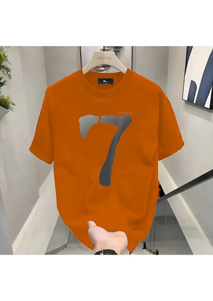 7 Sport Baskılı Turuncu Erkek