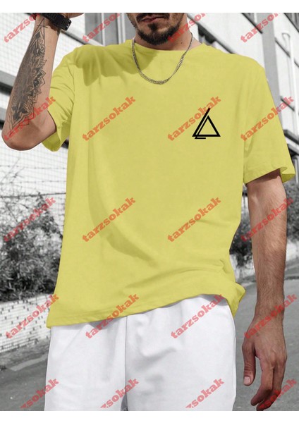 Tarzsokak Model 3255 Erkek Yazlık Yuvarlak Yaka Kısa Kollu Günlük Tişört, Yaz
