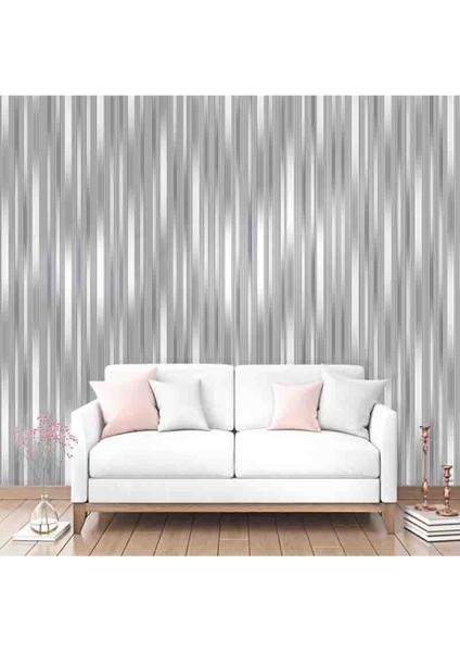3 Boyutlu Çizgili Desenli Silinebilir Sağlıklı Tekstil Duvar Kağıdı fiyatları
