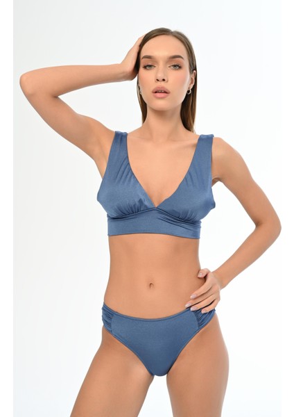 Aquaviva Kadın Indigo Sırt Bağcıklı Bralet Bikini Takımı fiyatları