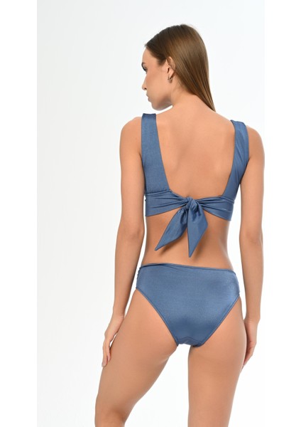 Aquaviva Kadın Indigo Sırt Bağcıklı Bralet Bikini Takımı fırsatları